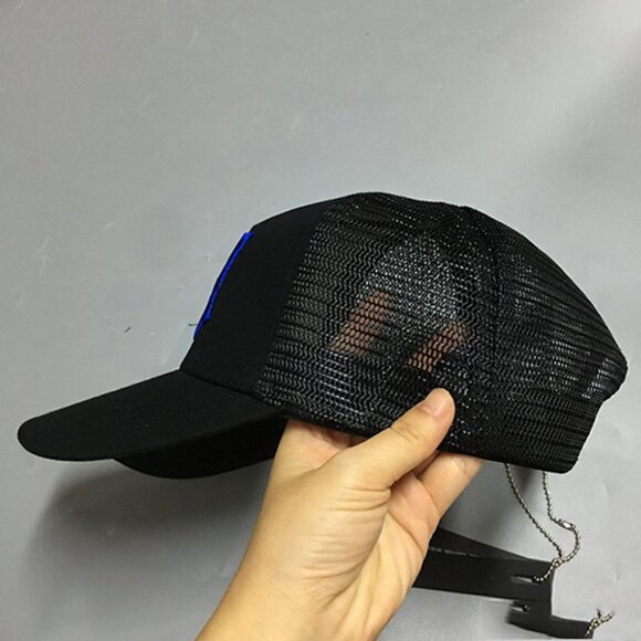 Amiri M.A. Logo Embroidered Baseball Cap Bkue main image 8